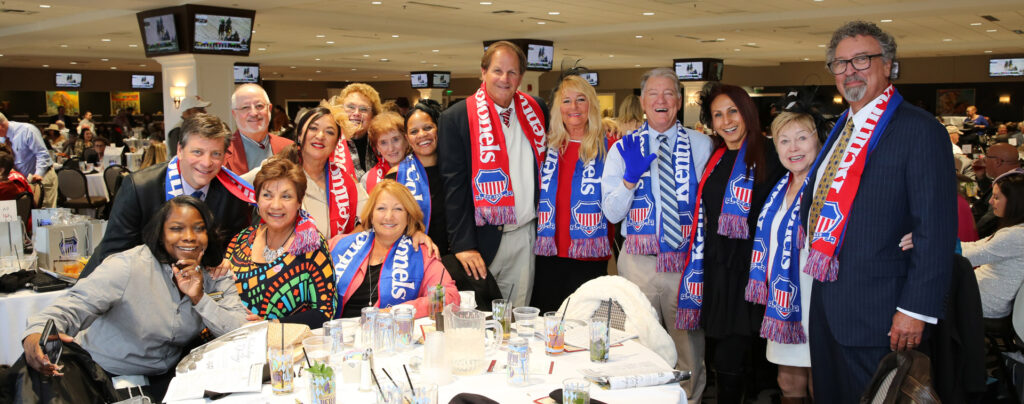 A group of Kentucky Colonels get together for The Kentucky Derby during Colonels Homecoming Weekend.