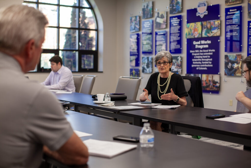Trustee meeting at The Ralston Building.