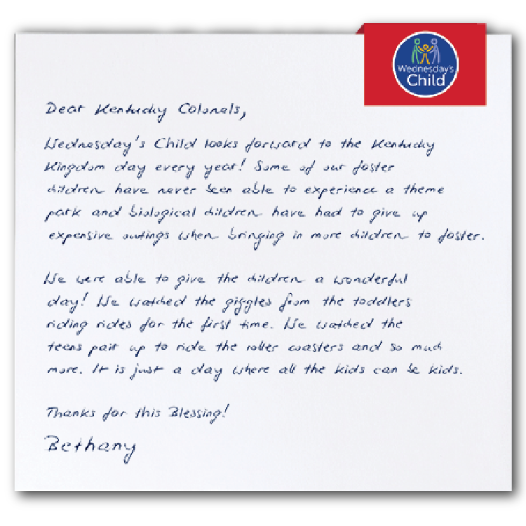 Thank you letter-Bethany